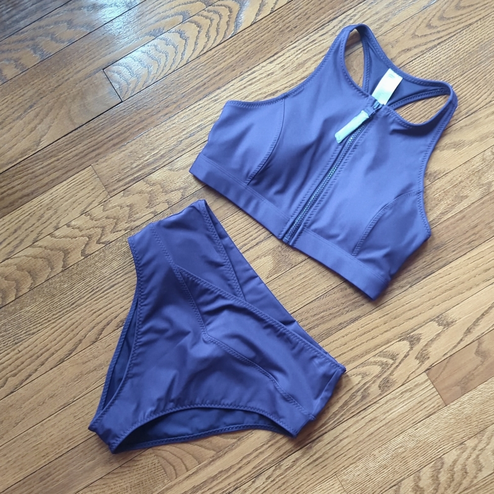 Two-piece Fabletics Purple Swimsuit